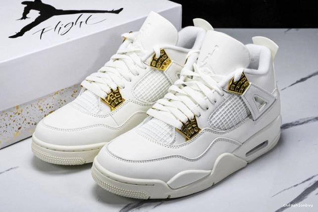 4 AQ9129-170 Gold Retro Jordan Metallic 0718